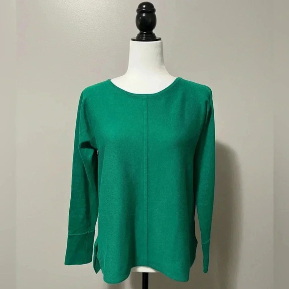 White Stuff Crewneck Green Knit Sweater - Picture 1 of 11